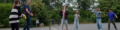 Raketenstart vor dem XLAB